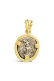 Drachm Alexander the Great and Zeus Coin Pendant in 14K - Item #9408