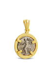 Drachm Alexander the Great and Zeus Coin Pendant in 14K - Item #9410
