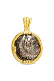 Tetradrachm Alexander the Great and Zeus Coin Pendant in 14K - Item #9412