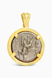 Tetradrachm Alexander the Great and Zeus Coin Pendant in 14K Frame - Item #9413