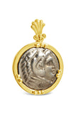 Tetradrachm Alexander the Great and Zeus Coin Pendant in 14K - Item #9414