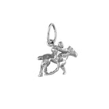 00056 - 1/2" Jockey & Horse Charm