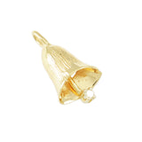 Bell Charm with Diamond or Ruby Clapper - Lone Palm Jewelry