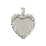 1 3/8" Engravable Heart with Border - Lone Palm Jewelry