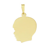 7/8" Engravable Boy Silhouette - Lone Palm Jewelry
