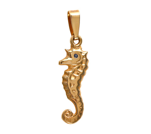 03032 - 1" Seahorse with Sapphire Eye