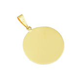 1" Engravable Textured Round Disc - Lone Palm Jewelry