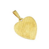 3/4" Engravable Textured Heart - Lone Palm Jewelry