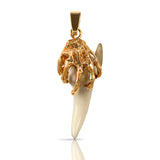 10215t - Davy Jone's Hand with Shark Tooth Pendant