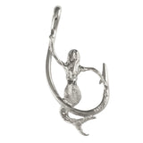 10255 - 1 5/8" Fish Hook with Sitting Mermaid - Lone Palm Jewelry