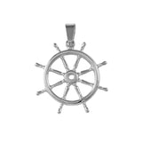 10400 - Large Ship's Wheel - Lone Palm Jewelry