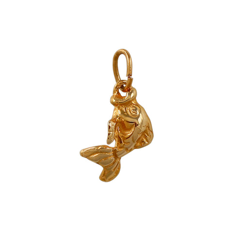 10457 - 9/16" 3D Goldfish Charm