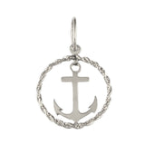 10626 - 3/4" Anchor in Rope Frame - Lone Palm Jewelry