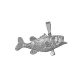 10637 - 5/8" 3D Textured Bass Charm