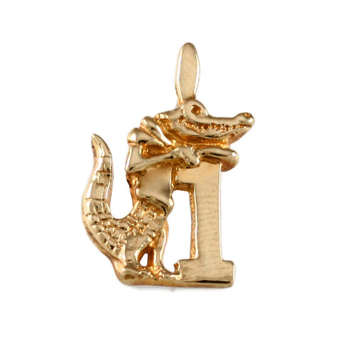 11192 - 3/4" Albert #1 Gator Pendant - Lone Palm Jewelry