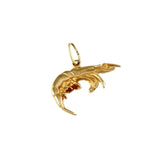 9/16" Shrimp Charm - Lone Palm Jewelry