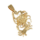 7/8" Mom & Baby Crab Pendant - Lone Palm Jewelry