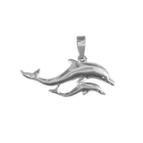 11345 - Dolphin Mother and Baby Pendant