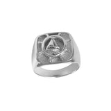 12325 - Large Stamped Sailboat and Ship's Wheel Ring - Lone Palm Jewelry