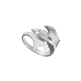 12349 - Mother and Baby Wrapped Dolphin Ring - Lone Palm Jewelry
