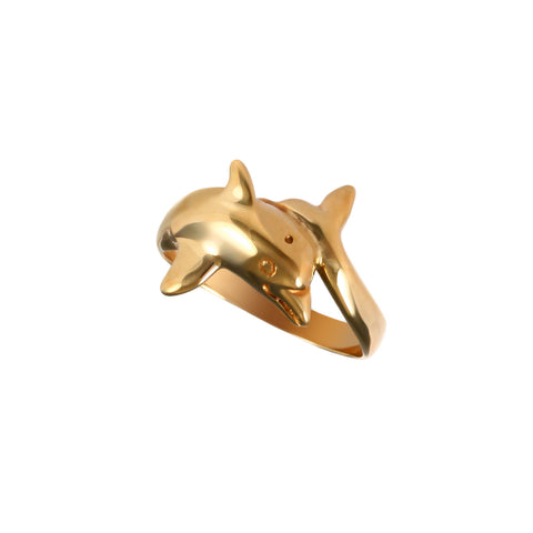 12351 - Wrapped Dolphin Ring - Lone Palm Jewelry