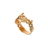 12431 - Starfish and Sand Dollar Ring - Lone Palm Jewelry
