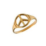 12538 - Peace Symbol Ring - Lone Palm Jewelry
