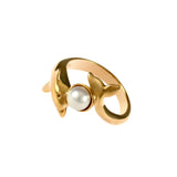 12851 - Wrapped Dolphin with Pearl Ring - Lone Palm Jewelry