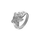 12876 - Embellished Starfish Ring - Lone Palm Jewelry