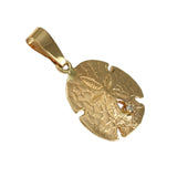 3/4" Sand Dollar Pendant with Diamond - Lone Palm Jewelry