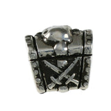 Skull & Crossbones Pirate Treasure Chest Bead - Lone Palm Jewelry