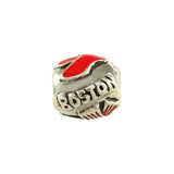 Enameled Boston Red Sox Bead - Lone Palm Jewelry