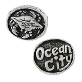 OCEAN CITY Crab Oval Bead - Lone Palm Jewelry