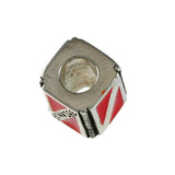 Enameled BONAIRE Diver Flag Bead - Lone Palm Jewelry