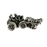 Horse & Carriage 2 Part Bead with Moving Wheels - Lone Palm Jewelry