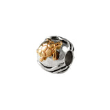 13604a - 14kt Sea Turtle & Sterling Waves Bead - Lone Palm Jewelry