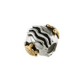 14kt Sea Turtle & Sterling Waves Bead - Lone Palm Jewelry