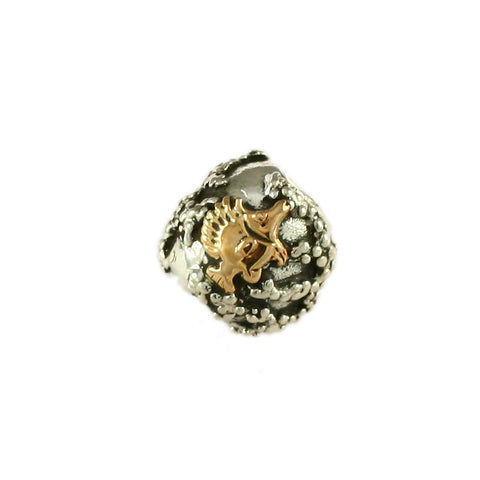 14kt Butterfly Fish & Sterling Reef Bead - Lone Palm Jewelry