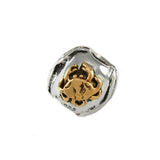 14kt Crab & Sterling Waves Bead - Lone Palm Jewelry