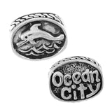 OCEAN CITY & Dolphin Oval Bead - Lone Palm Jewelry