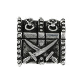 Skull & Crossbones Pirate Treasure Chest Bead II - Lone Palm Jewelry