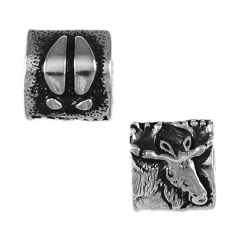 Moose & Hoof Print Bead - Lone Palm Jewelry