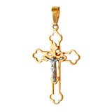14527 - 1 3/8" Double Crucifix Pendant