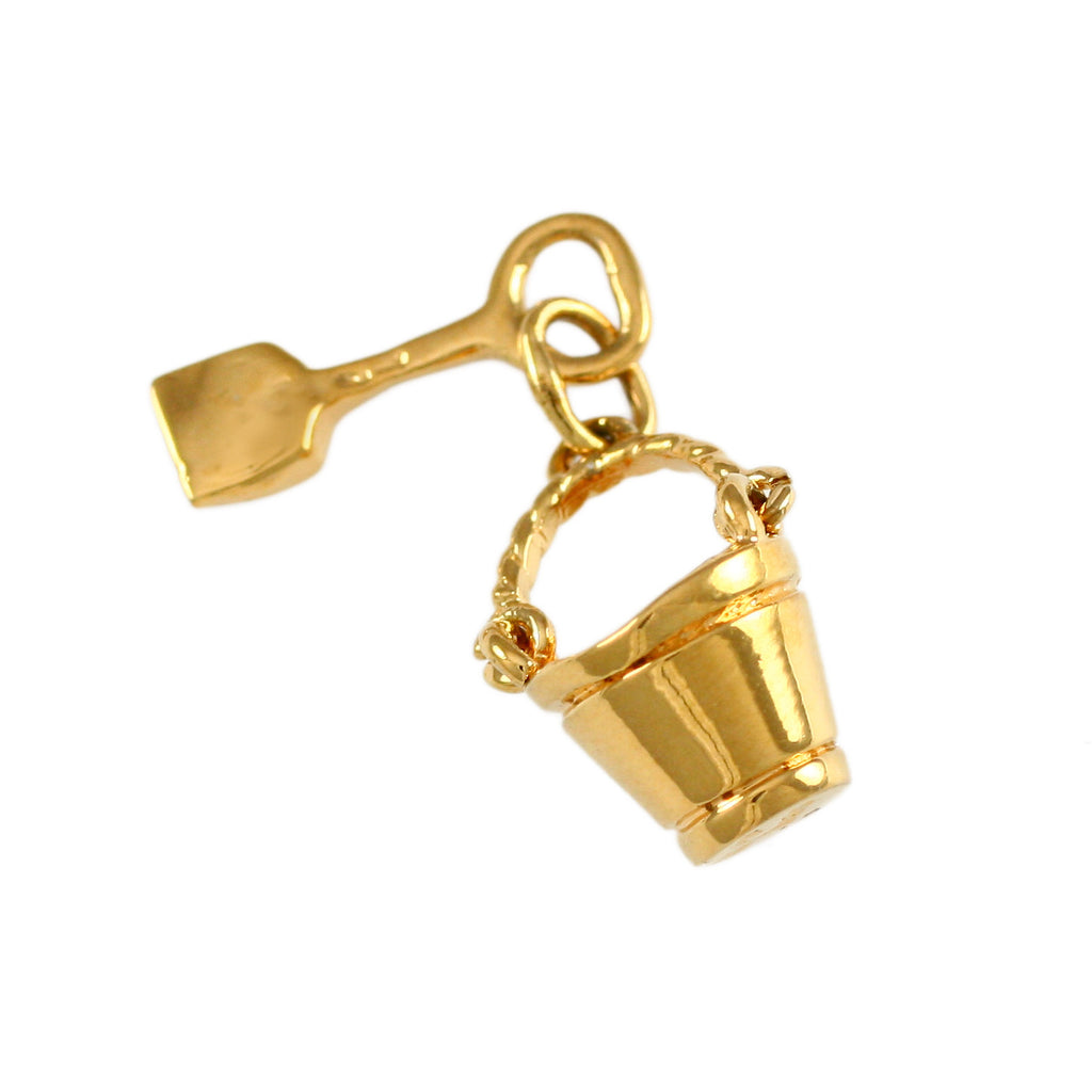 14852 3/4" Sand Pail & Shovel Charm Cluster Lone Palm