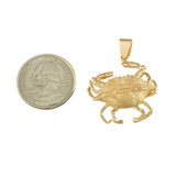1 1/8" Crab Pendant - Lone Palm Jewelry