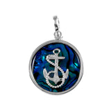 Fouled Anchor Sea Opal Pendant (Needs Pricing) - Lone Palm Jewelry