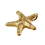 1" Starfish Pendant with Diamonds & Hidden Bail - Lone Palm Jewelry