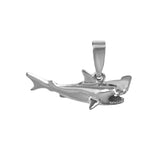 15497 - 1 ⅛" 3D Ferocious Hammerhead Shark Pendant