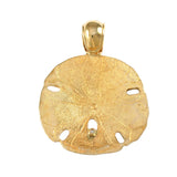 1 5/8" Sand Dollar Pendant with Diamond - Lone Palm Jewelry