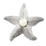 15621p - 1 7/8" Nubby Starfish with Pearl Center Pin - Lone Palm Jewelry